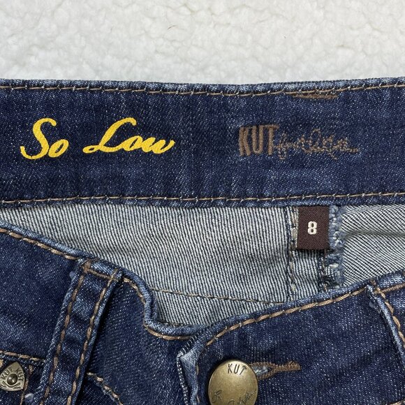 Kut from the Kloth Jeans Womens Sz 8 Blue Low Rise Ankle Skinny Denim 31x30 - Picture 10 of 13